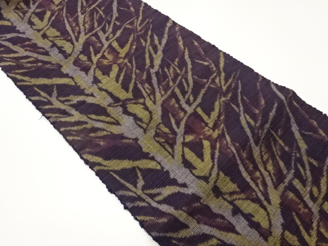 JAPANESE NAGOYA OBI / TSUMUGI / WOVEN TREES